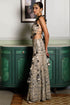 Off White Embroidered Back Tie-Up Choli And Sharara